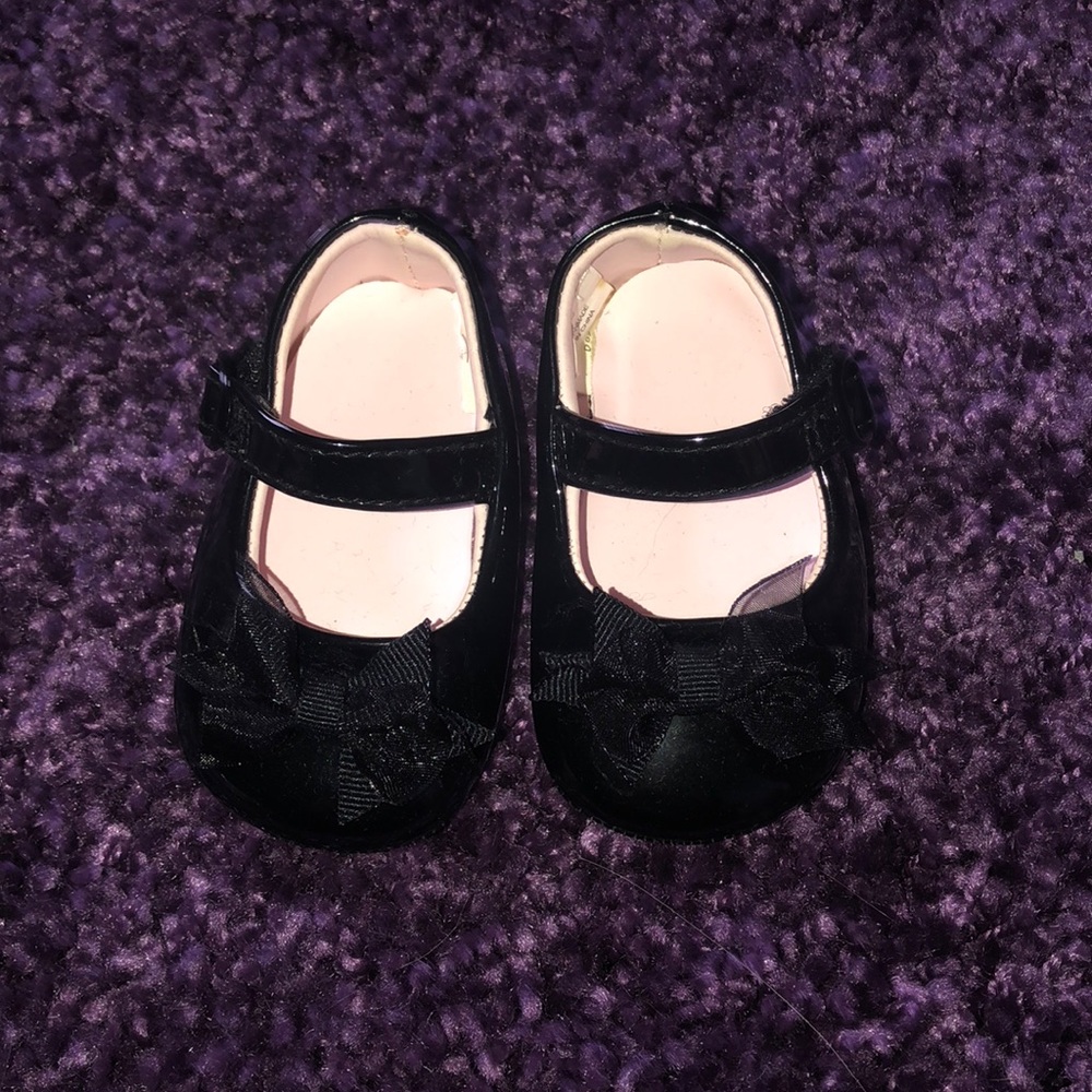 Black baby girl dress shoes